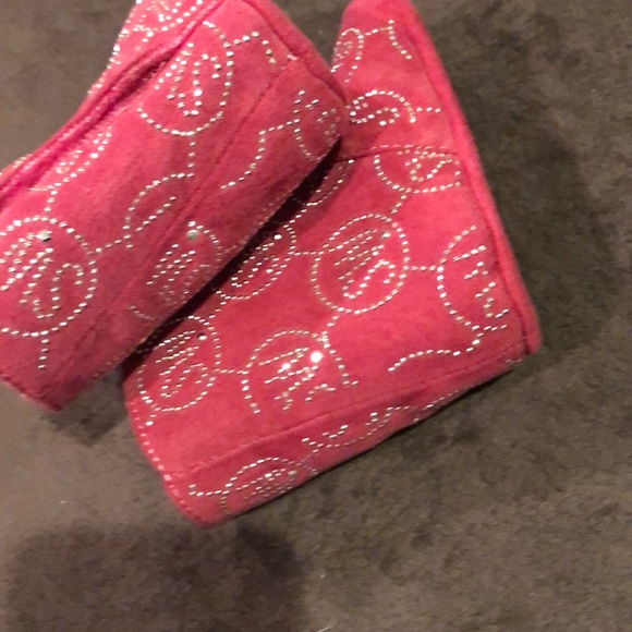 Stuart Weizman Baby Flirt Booties in Fuchsia us2 - Picture 4 of 6